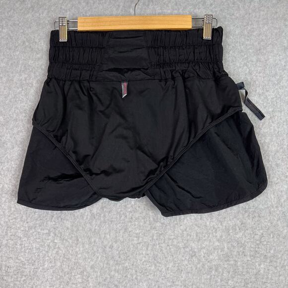 Free People Movement Black The Way Home Shorts High Waisted Size Medium - Picture 7 of 9